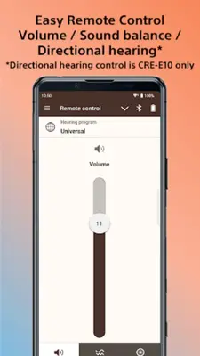 Hearing Control android App screenshot 1